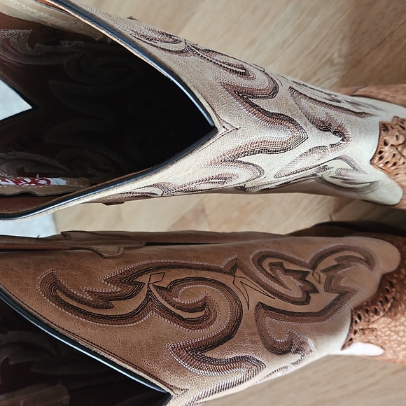 Men's Rios Of Mercedes Carpincho CR9015 Cowboy Boots Size 9D - Picture 3 of 11